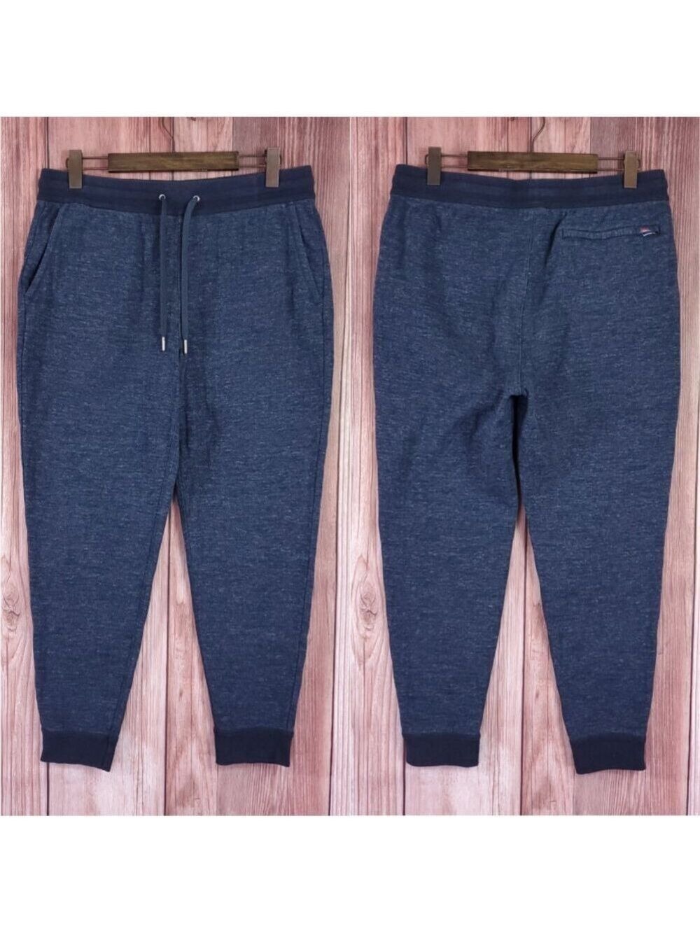 *READ* Faherty Mens XL Double Knit Sweatpants Navy Blue
